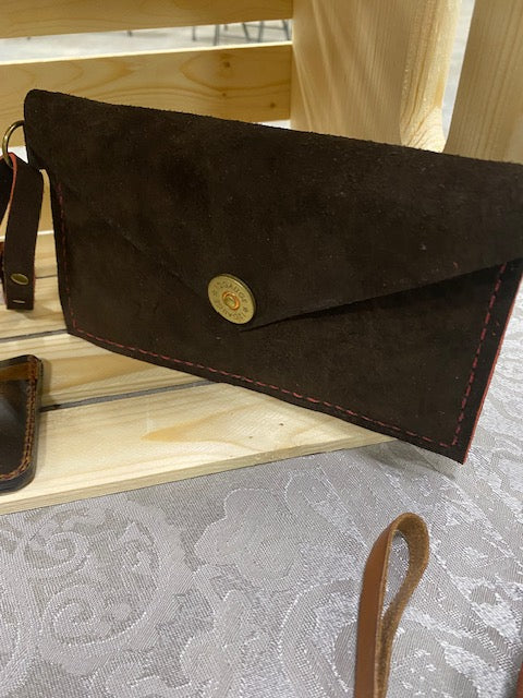 Leather clutch