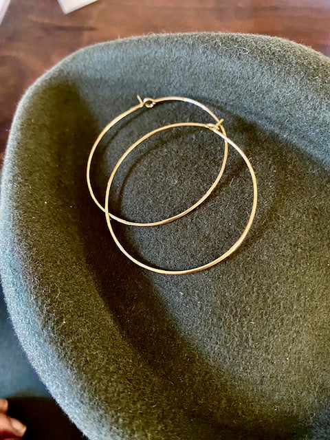 Gold filled Hoop Earrings