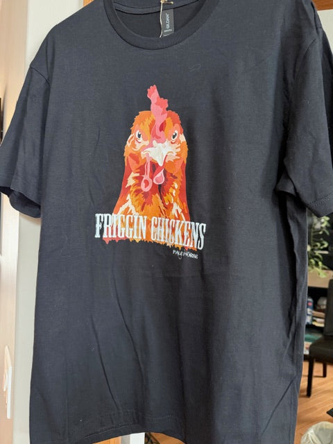 T-shirt Black with Chicken