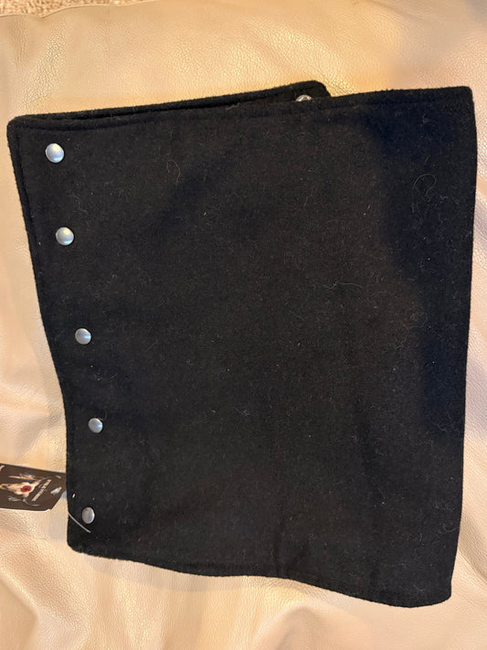 Wool blend Cowl in Black